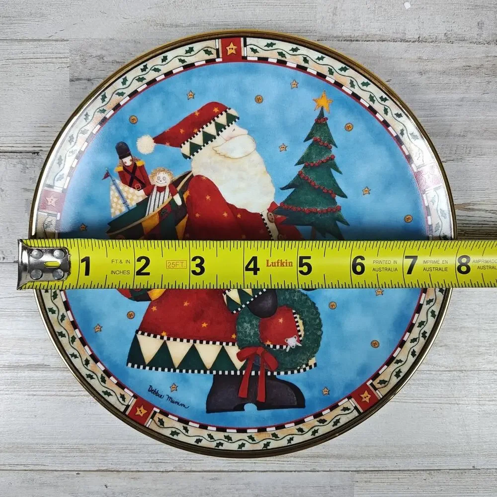 FRANKLIN MINT Royal Doulton CHRISTMAS DELIVERIES Bone China Plate By Debbie Mumm